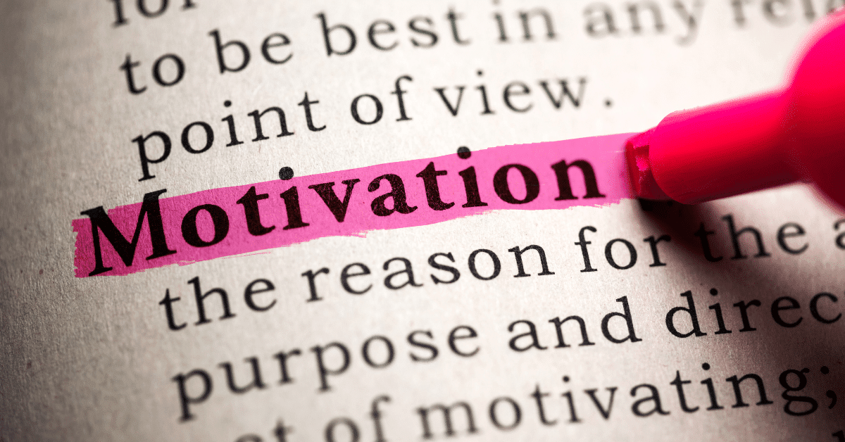 motivation The word motivation highlighted in pink