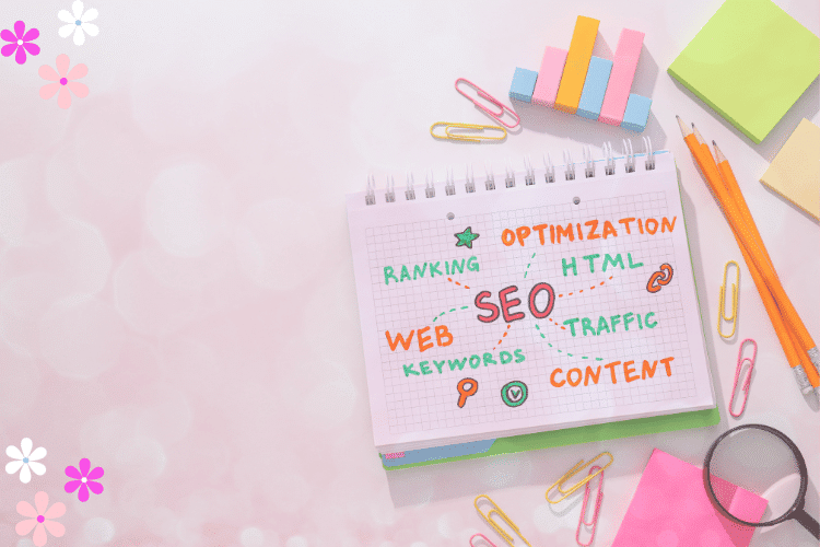 SEO on a sticky note